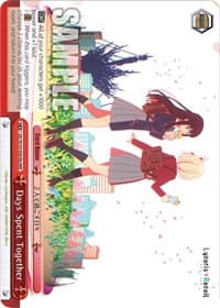 Days Spent Together (a) (RRR) - Lycoris Recoil - Weiss Schwarz card