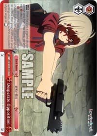 Desperate Opposition - Lycoris Recoil - Weiss Schwarz card