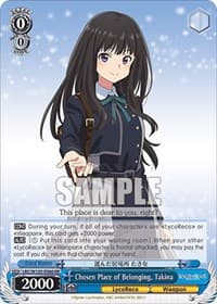Chosen Place of Belonging, Takina - Lycoris Recoil - Weiss Schwarz card