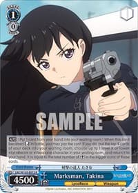 Marksman, Takina - Lycoris Recoil - Weiss Schwarz card