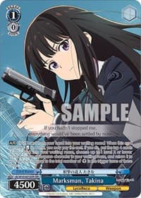 Marksman, Takina (OFR) - Lycoris Recoil - Weiss Schwarz card