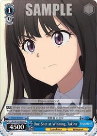 One Shot at Winning, Takina - Lycoris Recoil - Weiss Schwarz card