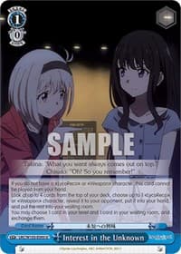 Interest in the Unknown - Lycoris Recoil - Weiss Schwarz card