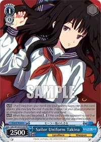 Sailor Uniform Takina - Lycoris Recoil - Weiss Schwarz card
