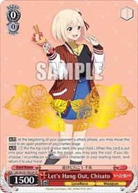 Let's Hang Out, Chisato (SP) - Lycoris Recoil - Weiss Schwarz card
