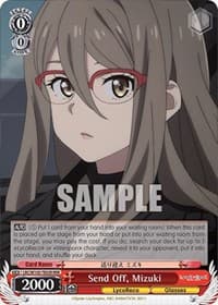 Send Off, Mizuki (RRR) - Lycoris Recoil - Weiss Schwarz card