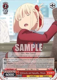 Deliciously and Enjoyably, Chisato - Lycoris Recoil - Weiss Schwarz card