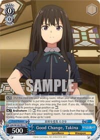 Good Change, Takina - Lycoris Recoil - Weiss Schwarz card
