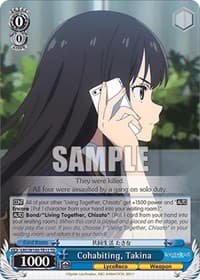 Cohabiting, Takina - Lycoris Recoil - Weiss Schwarz card
