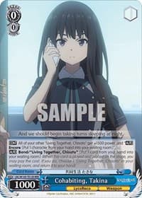 Cohabiting, Takina (RRR) - Lycoris Recoil - Weiss Schwarz card