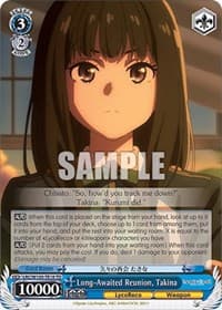 Long-Awaited Reunion, Takina - Lycoris Recoil - Weiss Schwarz card