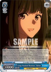 Long-Awaited Reunion, Takina (RRR) - Lycoris Recoil - Weiss Schwarz card