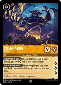 Chernabog - Evildoer - Into the Inklands - Disney Lorcana card