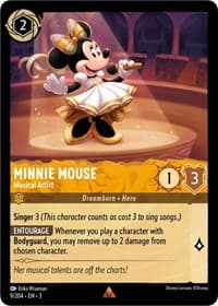 Minnie Mouse - Musical Artist - Into the Inklands - Disney Lorcana card