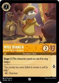 Miss Bianca - Rescue Aid Society Agent - Into the Inklands - Disney Lorcana card