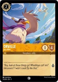 Orville - Ace Pilot - Into the Inklands - Disney Lorcana card