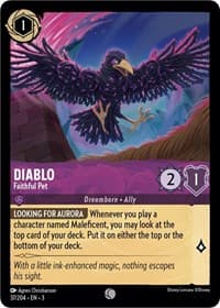 Diablo - Faithful Pet - Into the Inklands - Disney Lorcana card