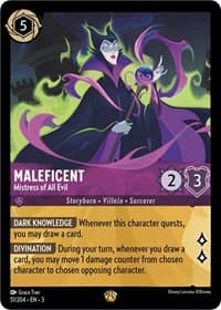 Maleficent - Mistress of All Evil - Into the Inklands - Disney Lorcana card