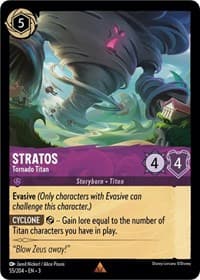 Stratos - Tornado Titan - Into the Inklands - Disney Lorcana card