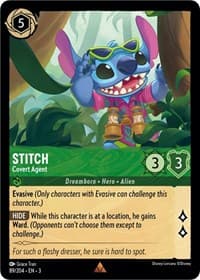 Stitch - Covert Agent - Into the Inklands - Disney Lorcana card