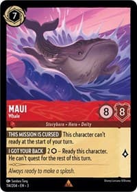 Maui - Whale - Into the Inklands - Disney Lorcana card
