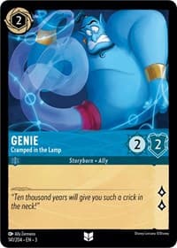 Genie - Cramped in the Lamp - Into the Inklands - Disney Lorcana card