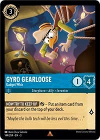 Gyro Gearloose - Gadget Whiz - Into the Inklands - Disney Lorcana card
