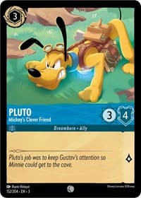Pluto - Mickey's Clever Friend - Into the Inklands - Disney Lorcana card