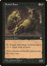 Rabid Rats - Stronghold - Magic: The Gathering card