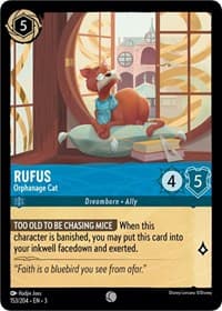 Rufus - Orphanage Cat - Into the Inklands - Disney Lorcana card