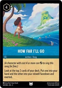 How Far I'll Go - Into the Inklands - Disney Lorcana card