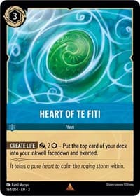Heart of Te Fiti - Into the Inklands - Disney Lorcana card