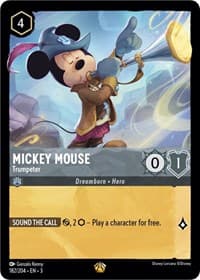 Mickey Mouse - Trumpeter - Into the Inklands - Disney Lorcana card