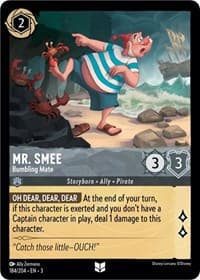 Mr. Smee - Bumbling Mate - Into the Inklands - Disney Lorcana card