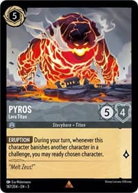 Pyros - Lava Titan - Into the Inklands - Disney Lorcana card