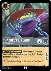 Thaddeus E. Klang - Metallic Leader - Into the Inklands - Disney Lorcana card