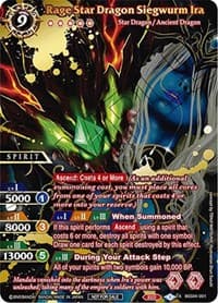 Rage Star Dragon Siegwurm Ira (Pre-Season Grand Tour Champion) - Launch & Event Promos - Battle Spirits Saga card