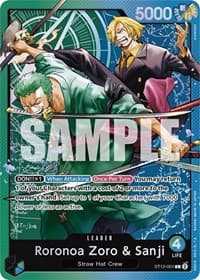 Roronoa Zoro & Sanji - ST-12: Starter Deck 12 Zoro and Sanji - One Piece Card Game card