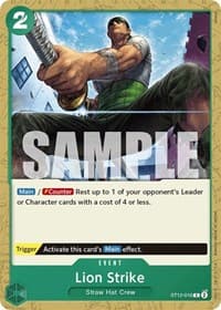 Lion Strike - ST-12: Starter Deck 12 Zoro and Sanji - One Piece Card Game card