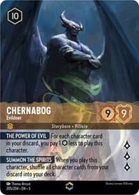 Chernabog - Evildoer (Enchanted) - Into the Inklands - Disney Lorcana card