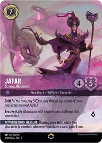 Jafar - Striking Illusionist (Enchanted) - Into the Inklands - Disney Lorcana card