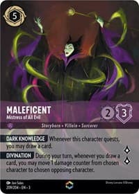 Maleficent - Mistress of All Evil (Enchanted) - Into the Inklands - Disney Lorcana card