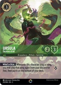Ursula - Deceiver of All (Enchanted) - Into the Inklands - Disney Lorcana card
