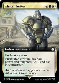 Almost Perfect (Extended Art) - Universes Beyond: Fallout - Magic: The Gathering card