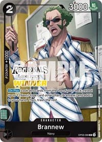 Brannew (Online Regional 2024) [Winner] - One Piece Promotion Cards - One Piece Card Game card