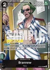 Brannew (Offline Regional 2024) [Winner] - One Piece Promotion Cards - One Piece Card Game card