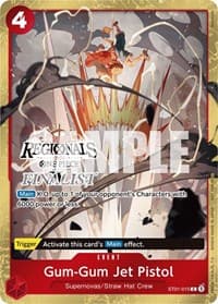 Gum-Gum Jet Pistol (Online Regional 2024) [Finalist] - One Piece Promotion Cards - One Piece Card Game card