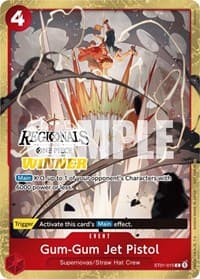 Gum-Gum Jet Pistol (Online Regional 2024) [Winner] - One Piece Promotion Cards - One Piece Card Game card