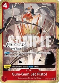 Gum-Gum Jet Pistol (Offline Regional 2024) [Participant] - One Piece Promotion Cards - One Piece Card Game card