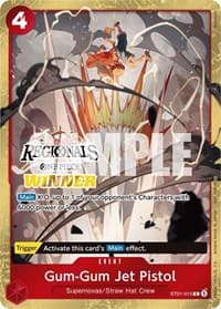 Gum-Gum Jet Pistol (Offline Regional 2024) [Winner] - One Piece Promotion Cards - One Piece Card Game card
